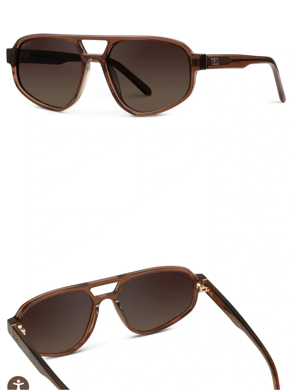 WMP Brooklyn Brown Tinted Sunglasses